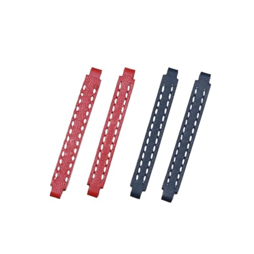 NLNKDTDPAK Uhrenketten aus Leder eignen sich for das modische Damenuhrenarmband 6 mm von HILFIGER F80132(Red and Black) von NLNKDTDPAK