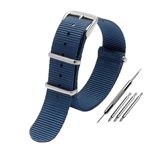 NLNKDTDPAK Universelles Nylon-Canvas-Uhrenarmband, passend for DW, passend for Briston, passend for Rolex, 18 mm, 20 mm, 22 mm, Schwarz, Rot, Grün, Khaki, Blau, Sport-Armband for Herren und Damen(Blue NLNKDTDPAK Universelles Nylon-Canvas-Uhrenarmband, passend for DW, passend for Briston, passend for Rolex, 18 mm, 20 mm, 22 mm, Schwarz, Rot, Grün, Khaki, Blau, Sport-Armband for Herren und Damen(Blue von NLNKDTDPAK