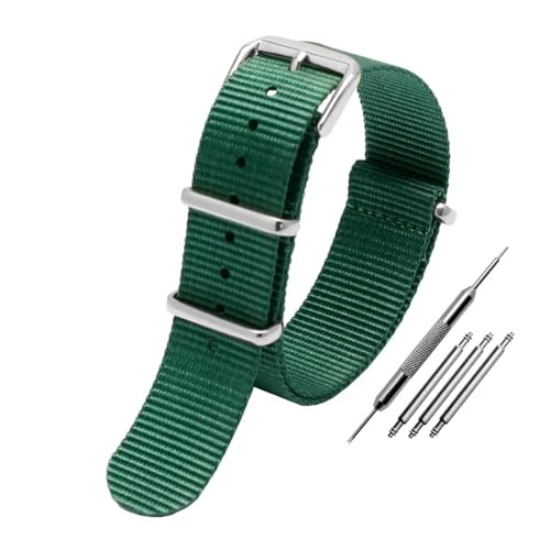 NLNKDTDPAK Universelles Nylon-Canvas-Uhrenarmband, passend for DW, passend for Briston, passend for Rolex, 18 mm, 20 mm, 22 mm, Schwarz, Rot, Grün, Khaki, Blau, Sport-Armband for Herren und Damen(Gree NLNKDTDPAK Universelles Nylon-Canvas-Uhrenarmband, passend for DW, passend for Briston, passend for Rolex, 18 mm, 20 mm, 22 mm, Schwarz, Rot, Grün, Khaki, Blau, Sport-Armband for Herren und Damen(Gree von NLNKDTDPAK