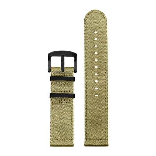 NLNKDTDPAK Woven Nylon Strap 20mm 22mm Edelstahl Schnalle Quick Release Männer Ersatz Armband Handgelenk Band Uhr Zubehör(BLACK WHITE,20mm) von NLNKDTDPAK