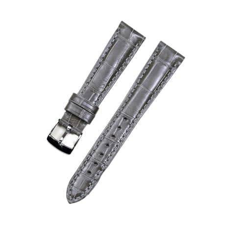 NLNKDTDPAK Zubehör Leder Passend for Zenith ELITE Uhrenarmband 17 mm Lila Schwarz Grau(A) von NLNKDTDPAK
