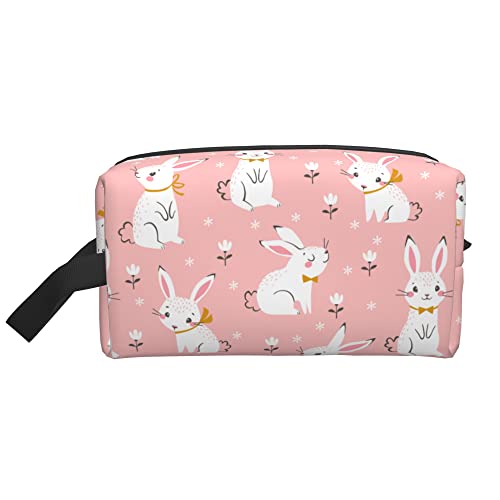 Kaninchen-Kosmetiktasche für Reisen, Make-up-Tasche für Frauen, tragbarer Toilettenartikel-Organizer, Geschenke, wasserdicht Kaninchen-Kosmetiktasche für Reisen, Make-up-Tasche für Frauen, tragbarer Toilettenartikel-Organizer, Geschenke, wasserdicht von NLWQEKV