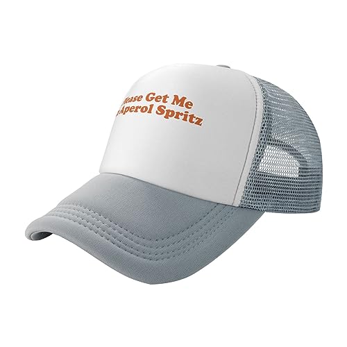 Klassische Low Profile Baseball Cap Please Get Me an Aperol Spritz Hat Herren Damen Trucker Hat Verstellbar Schwarz von NLWQEKV