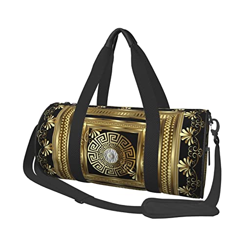 Luxus Gold 3 D Geometrische Schlüssel Reise Seesack Große Sport Gym Tasche Multifunktions Übernachtung Tasche Für Männer Frauen von NLWQEKV