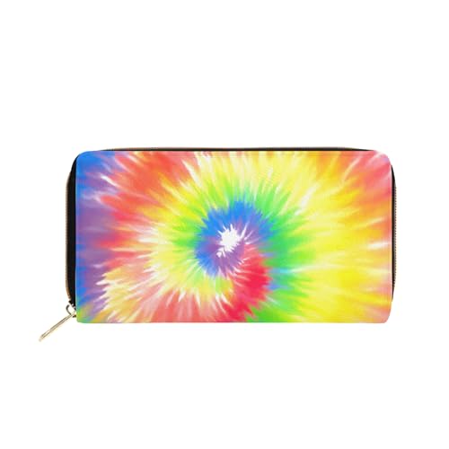 NLWQEKV Batik-Geldbörse für Damen und Herren, Herren- und Damen-Geldbörse aus Leder für Handygeld, Kreditkarten, Schlüsselwechsel von NLWQEKV