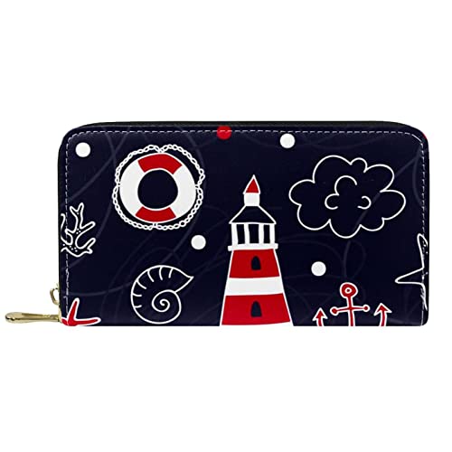 NLWQEKV Geldbörsen für Damen und Herren, Kartenhalter, Tasche, Meeresschildkröte, PU-Leder, Aufbewahrung, große Geldbörse von NLWQEKV