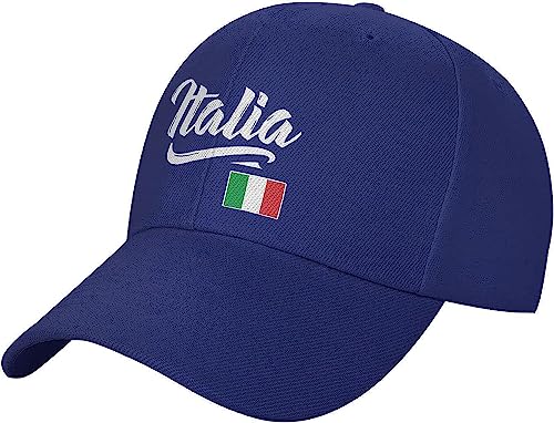 NLWQEKV Italia Italien Italienische Flagge Unisex Erwachsene Baseballmütze Dad Hat Trucker Cap von NLWQEKV