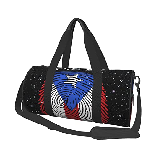 Puerto Rican Pride Reisetasche, große Sporttasche, multifunktionale Übernachtungstasche für Männer und Frauen von NLWQEKV