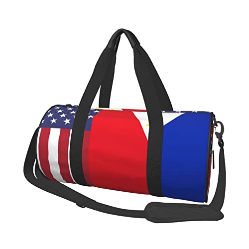 Reisetasche mit US-Flagge der Philippinen, große Sport-Sporttasche, multifunktionale Übernachtungstasche für Männer und Frauen von NLWQEKV