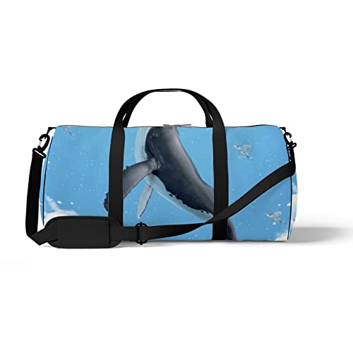 Sport- und Fitnessstudio-Reisetasche für Yoga, Tanzen, Übernachtungs-Weekend-Reisetasche, Wal und Mond, Workout-Handtasche, Umhängetasche für Damen und Herren Sport- und Fitnessstudio-Reisetasche für Yoga, Tanzen, Übernachtungs-Weekend-Reisetasche, Wal und Mond, Workout-Handtasche, Umhängetasche für Damen und Herren von NLWQEKV