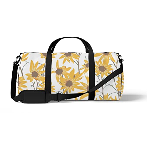 Sport- und Fitnessstudio-Reisetasche für Yoga, Tanzen, Übernachtungs-Weekend-Reisetasche, Weidenblatt-Sonnenblume, Workout-Handtasche zum Mitnehmen für Damen und Herren Sport- und Fitnessstudio-Reisetasche für Yoga, Tanzen, Übernachtungs-Weekend-Reisetasche, Weidenblatt-Sonnenblume, Workout-Handtasche zum Mitnehmen für Damen und Herren von NLWQEKV
