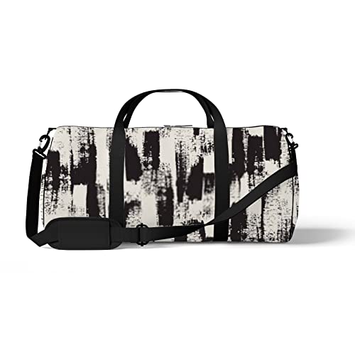 Sport- und Fitnessstudio-Reisetasche für Yoga, Tanzen, Übernachtungs-Weekend-Reisetasche, schwarzer strukturierter Hintergrund, Workout-Handgepäck-Umhängetasche für Damen und Herren Sport- und Fitnessstudio-Reisetasche für Yoga, Tanzen, Übernachtungs-Weekend-Reisetasche, schwarzer strukturierter Hintergrund, Workout-Handgepäck-Umhängetasche für Damen und Herren von NLWQEKV