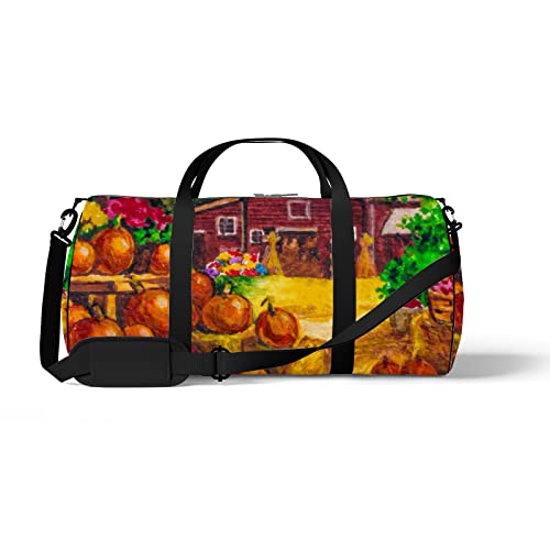 Sport- und Fitnessstudio-Reisetasche für Yoga, Tanzen, Übernachtungs-Wochenend-Reisetasche, Herbsternte-Aquarell, Workout-Handgepäck-Umhängetasche für Damen und Herren Sport- und Fitnessstudio-Reisetasche für Yoga, Tanzen, Übernachtungs-Wochenend-Reisetasche, Herbsternte-Aquarell, Workout-Handgepäck-Umhängetasche für Damen und Herren von NLWQEKV