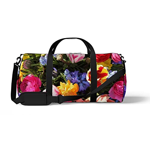 Sport- und Fitnessstudio-Reisetasche für Yoga, Tanzen, Übernachtungs-Wochenend-Reisetasche, leuchtende Frühlingsblumen, Workout-Handgepäck-Umhängetasche für Damen und Herren Sport- und Fitnessstudio-Reisetasche für Yoga, Tanzen, Übernachtungs-Wochenend-Reisetasche, leuchtende Frühlingsblumen, Workout-Handgepäck-Umhängetasche für Damen und Herren von NLWQEKV
