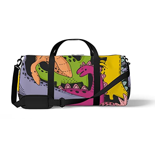 Sport- und Fitnessstudio-Reisetasche für Yoga, Tanzen, Übernachtungs-Wochenend-Reisetasche, niedlicher Baby-Dinosaurier, Workout-Handtasche zum Mitnehmen, Umhängetasche für Damen und Herren Sport- und Fitnessstudio-Reisetasche für Yoga, Tanzen, Übernachtungs-Wochenend-Reisetasche, niedlicher Baby-Dinosaurier, Workout-Handtasche zum Mitnehmen, Umhängetasche für Damen und Herren von NLWQEKV