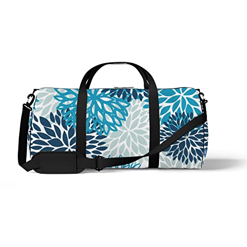 Sport- und Fitnessstudio-Reisetasche für Yoga, Tanzen, Wochenend-Reisetasche für die Nacht in Blau, Marineblau, Chrysantheme, Workout-Handtasche zum Mitnehmen für Damen und Herren Sport- und Fitnessstudio-Reisetasche für Yoga, Tanzen, Wochenend-Reisetasche für die Nacht in Blau, Marineblau, Chrysantheme, Workout-Handtasche zum Mitnehmen für Damen und Herren von NLWQEKV