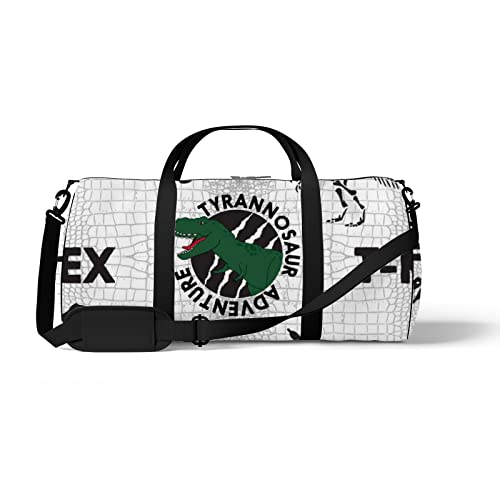 Sport- und Fitnessstudio-Reisetasche für Yoga, Tanzen, Wochenend-Reisetasche mit nahtlosem Dinosaurier-Muster, Workout-Umhängetasche für Damen und Herren von NLWQEKV