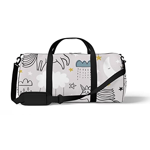 Sport- und Fitnessstudio-Reisetasche für Yoga, Tanzen, Wochenend-Reisetasche mit niedlichem Einhorn-Muster, Workout-Umhängetasche für Damen und Herren Sport- und Fitnessstudio-Reisetasche für Yoga, Tanzen, Wochenend-Reisetasche mit niedlichem Einhorn-Muster, Workout-Umhängetasche für Damen und Herren von NLWQEKV