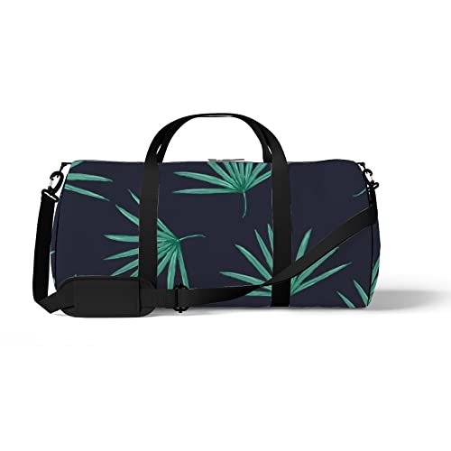 Sport- und Fitnessstudio-Reisetasche für Yoga, Tanzen, Wochenend-Reisetasche mit schönen Palmblättern, Workout-Handtasche zum Mitnehmen für Damen und Herren von NLWQEKV