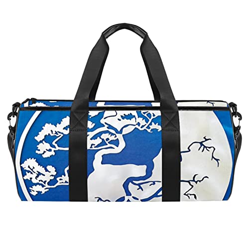 Sporttasche, Reisetasche, Sporttasche für Damen und Herren, Yin Yang Tree Gossip, Tragetasche mit Schultergurt von NLWQEKV