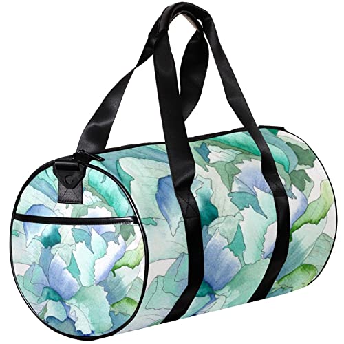 Turnbeutel, kleine Reisetasche, Sport-Einkaufstasche für Yoga, Aquarell abstrakte Pfingstrose, Outdoor-Fitnesstasche, Handgepäcktasche von NLWQEKV