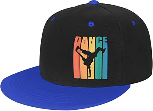 Vintage Hip Hop Breakdance Kind Baseball Caps Outdoor Freizeit Einstellbare Baseball Hip Hop Cap Rot von NLWQEKV