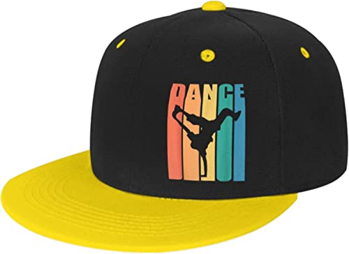 Vintage Hip Hop Breakdance Kind Baseball Caps Outdoor Freizeit Einstellbare Baseball Hip Hop Cap Rot von NLWQEKV
