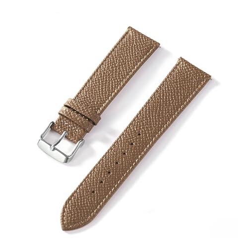 NMASDUYPU Bedrucktes Lederarmband Rindsleder Uhrenarmband Handarbeit Blau Gelb Braun Braun Herren Damen Uhrenarmband(Brown yellow,22mm) von NMASDUYPU