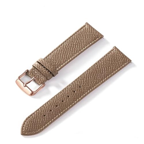 NMASDUYPU Bedrucktes Lederarmband Rindsleder Uhrenarmband Handarbeit Blau Gelb Braun Braun Herren Damen Uhrenarmband(Brown yellow rose,21mm) von NMASDUYPU