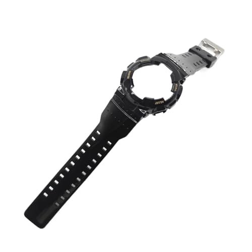 NMASDUYPU Integriertes Set Armband Armband for GA100 GA110 GA120 GA140 Wasserdichte Uhrenarmbänder und -gehäuse(Black Gold) von NMASDUYPU