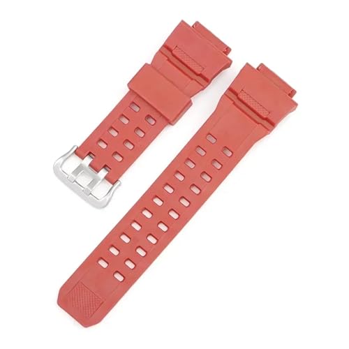 NMASDUYPU Silikon Gummi Armband Kompatibel GW9400 GW9300 Band Männer Frauen Sport Wasserdichte Uhrenarmbänder Matte Armband Gürtel Zubehör(Matte red) von NMASDUYPU