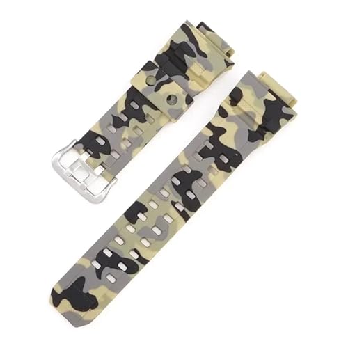 NMASDUYPU Silikonkautschukarmband for GW9400 GW9300 Band Männer Frauen Sport Wasserdichte Uhrenarmbänder Mattes Armband TPU Gürtel Zubehör(Camouflage beige) von NMASDUYPU