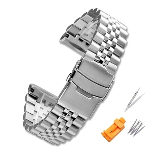 NMASDUYPU Solides Edelstahl-Uhrenarmband for SRPA21 SRP777 SRPC25 SRP773 SRP775 SRP779 Armband 22 Armband(Silver) von NMASDUYPU