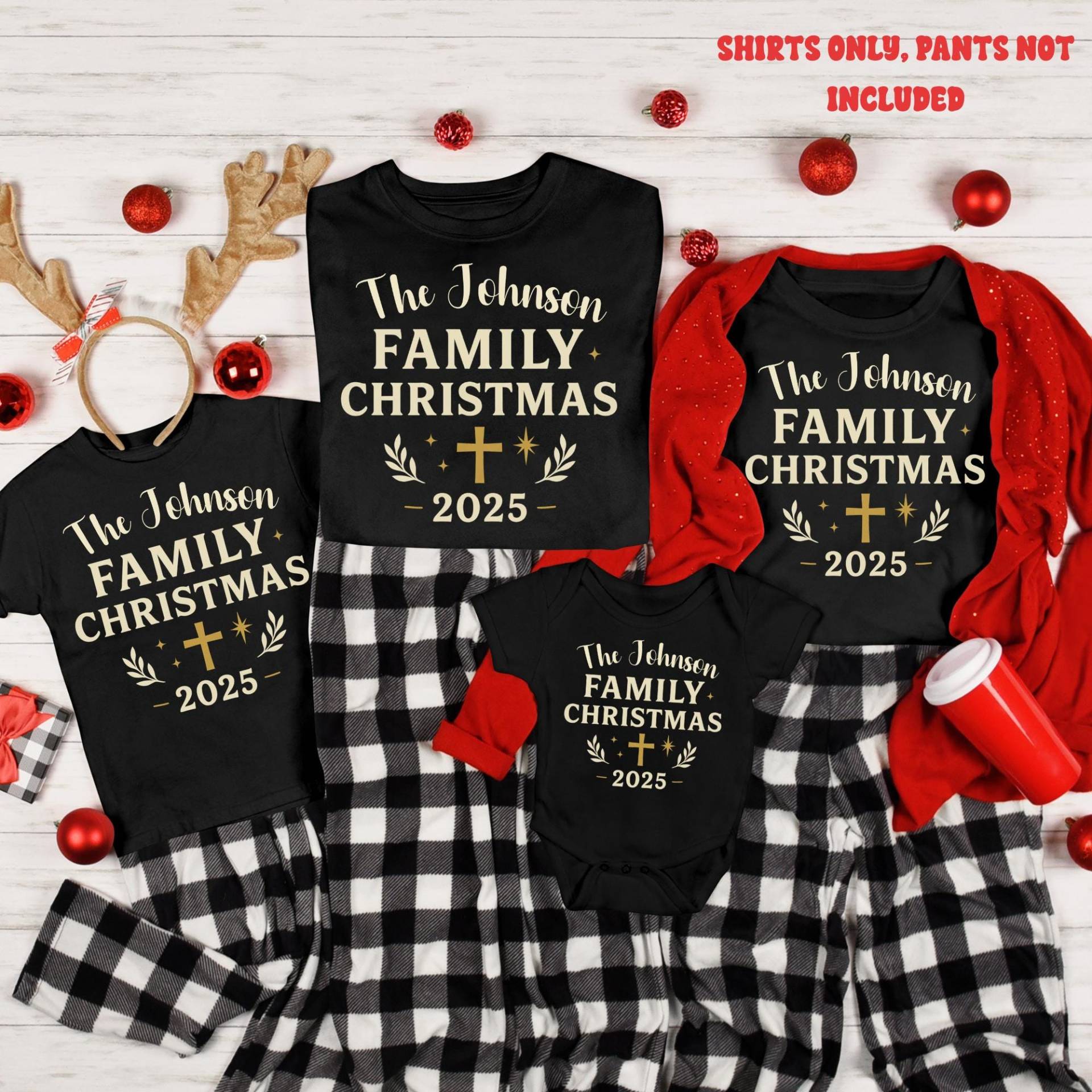 Christliche Familien-Weihnachtshemden, Passende Christliche Feiertags-T-Shirts, Religiöse Weihnachtsfamilien-Outfits, Glaube-Weihnachtshemden Für von NMSCharms