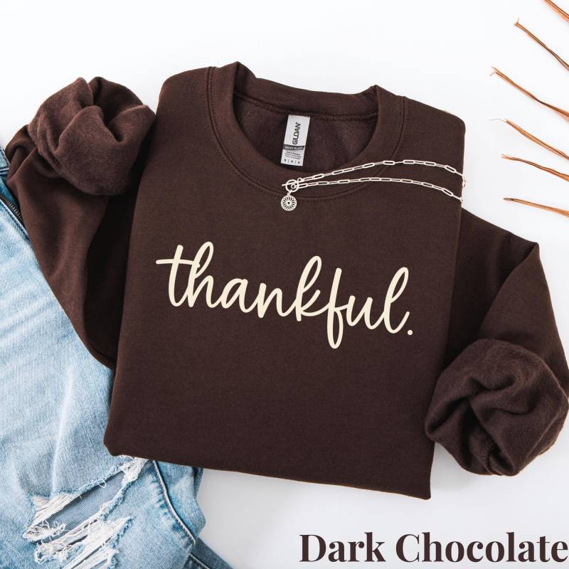 Dankbares Sweatshirt, Thankful Liebhaber-Pullover, Hallo Erntedank-Sweatshirt, Sweatshirt Der Frauen, Frauen-Geschenk Für Erntedank, Dankbar von NMSCharms