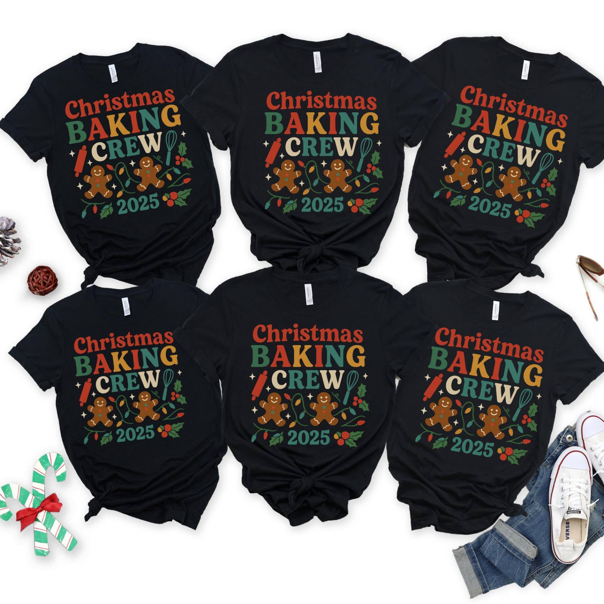 Weihnachten Back Shirt, Urlaub Backen T-Shirt, Cookie Crew, Passende Weihnachtsbäckung, Lebkuchen Geschenk 2025, Herbst Shirts von NMSCharms