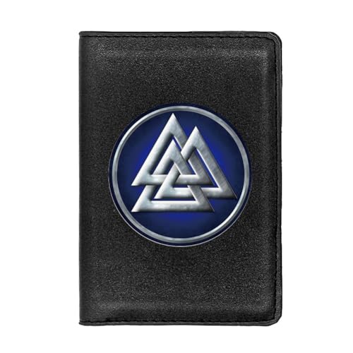 Einzigartige Mittelalterliche Retro-Leder-Geldbörsen Aus Echtem Leder, Luxus-Geldbörse For Herren, Weihnachtsgeburtstagsgeschenk, Nordisches Wikinger-Symbol-Amulett-Geldbörse ( Color : B-wallet 7 ) von NMVAWIPT