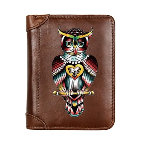 Einzigartige Mittelalterliche Retro-Leder-Geldbörsen Aus Echtem Leder, Luxus-Geldbörse For Herren, Weihnachtsgeburtstagsgeschenk, Nordisches Wikinger-Symbol-Amulett-Geldbörse ( Color : G-Wallet 14 ) von NMVAWIPT