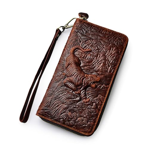 Einzigartige Mittelalterliche Retro-Leder-Geldbörsen Aus Echtem Leder, Luxus-Geldbörse For Herren, Weihnachtsgeburtstagsgeschenk, Nordisches Wikinger-Symbol-Amulett-Geldbörse ( Color : K-Wallet 11 ) von NMVAWIPT