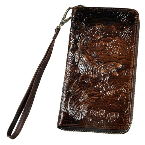 Einzigartige Mittelalterliche Retro-Leder-Geldbörsen Aus Echtem Leder, Luxus-Geldbörse For Herren, Weihnachtsgeburtstagsgeschenk, Nordisches Wikinger-Symbol-Amulett-Geldbörse ( Color : K-Wallet 3 ) von NMVAWIPT