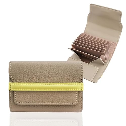NMVAWIPT Damen Schlanke Brieftasche Münzgeldbörse Tragbare Reisebrieftasche Kreditkartenetui Organizer Halter(Brown) von NMVAWIPT