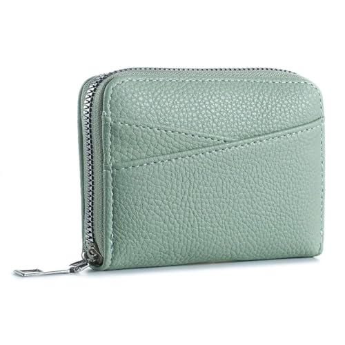 NMVAWIPT Damen Tragbarer Münzgeldhalter Schlanke Brieftasche Kartenetui(Green) von NMVAWIPT