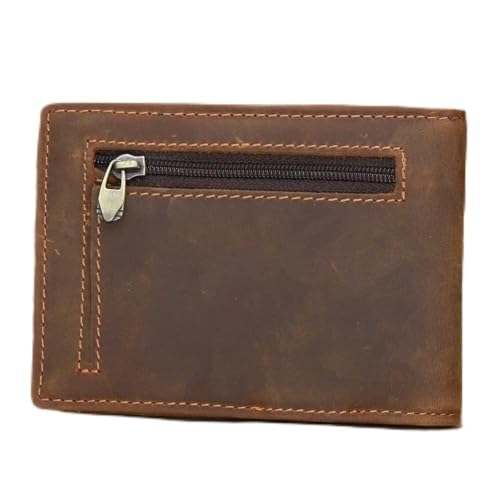NMVAWIPT Herren Retro-Geldbörse, Führerschein-Kartenhalter, Münzbörse Mit Clip, Business-Geldbörsen(E) von NMVAWIPT