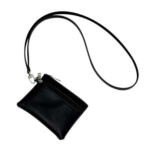 NMVAWIPT Kleine Reisebrieftasche for Damen Mit Umhängeband, Minimalistische Geldbörse Aus PU-Leder von NMVAWIPT