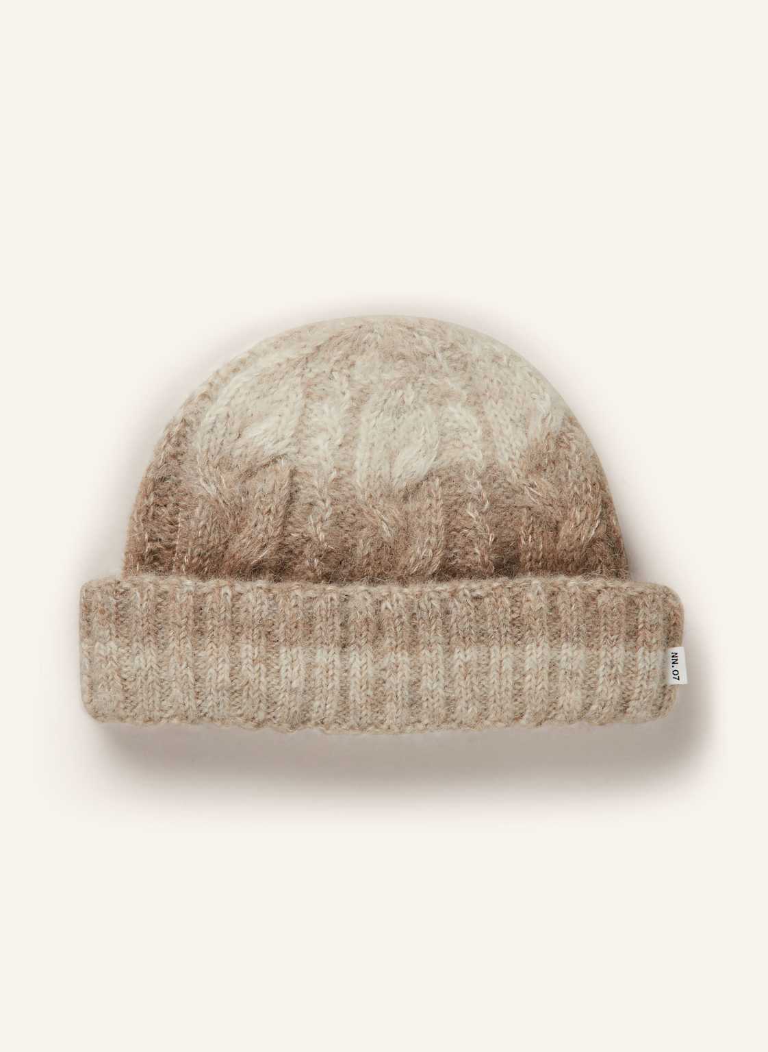 Nn.07 Alpaka-Mütze Cable beige von NN.07