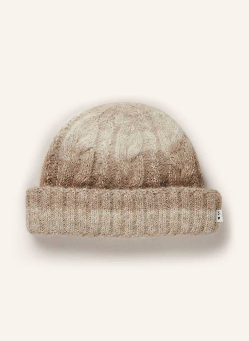 Nn.07 Alpaka-Mütze Cable beige von NN.07