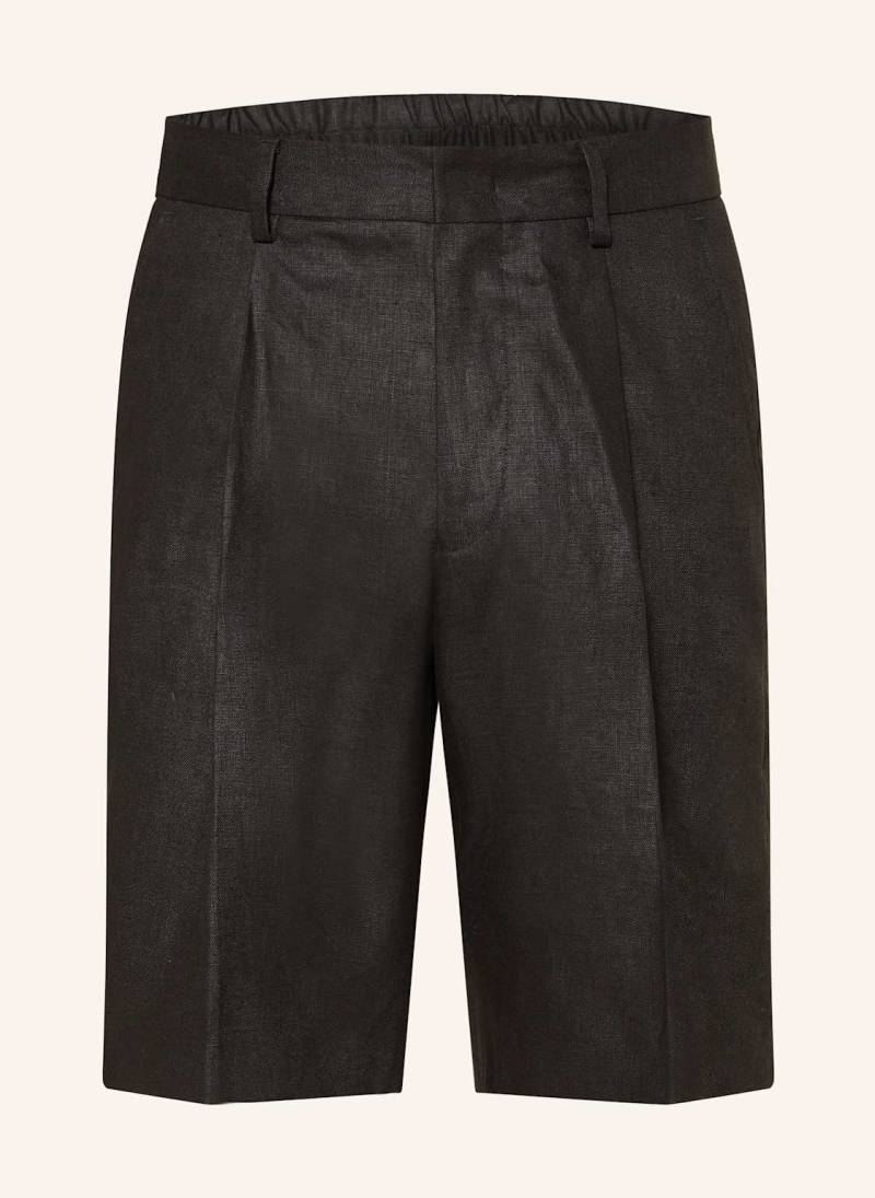 Nn.07 Leinenshorts Kay Regular Fit schwarz von NN.07