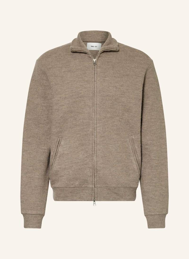 Nn.07 Strickjacke Boiled braun von NN.07