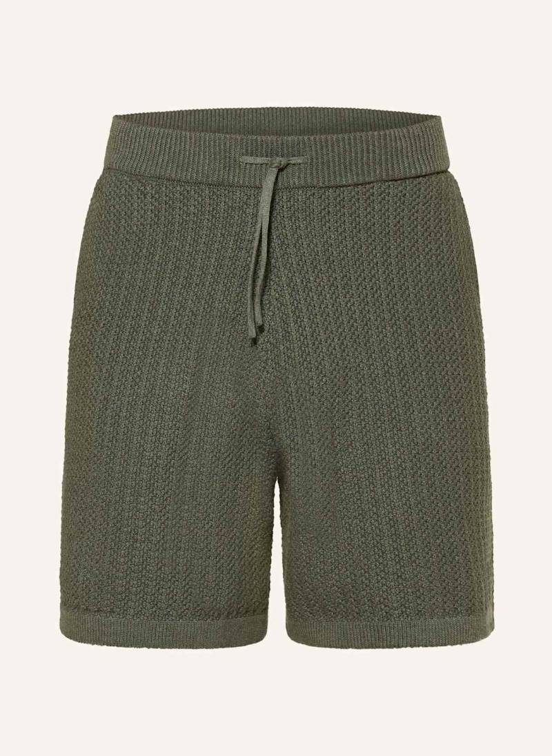 Nn.07 Strickshorts Marc Regular Fit gruen von NN.07