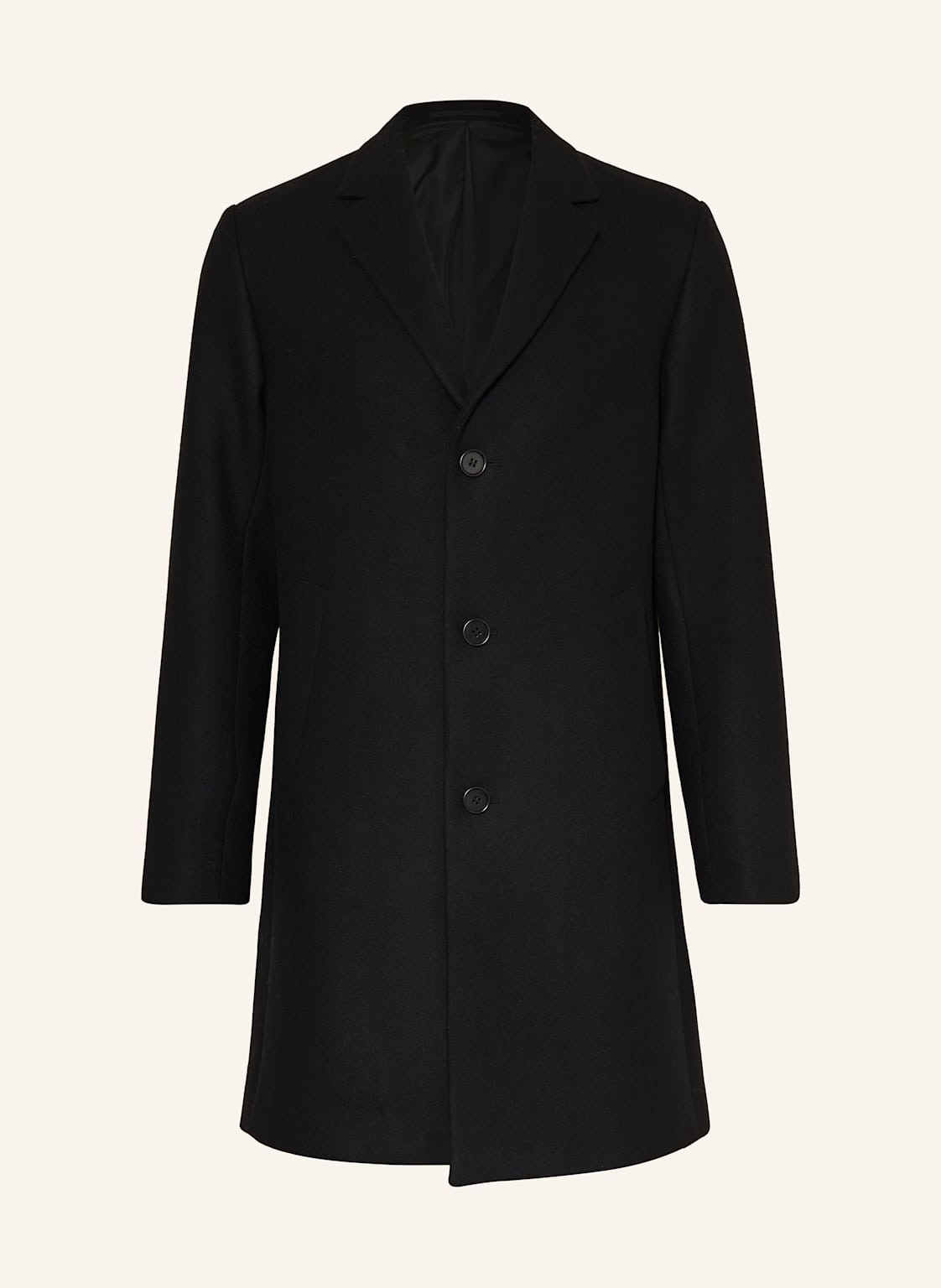 Nn.07 Wollmantel Austin schwarz von NN.07